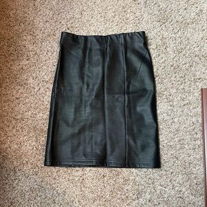 Loft faux leather skirt